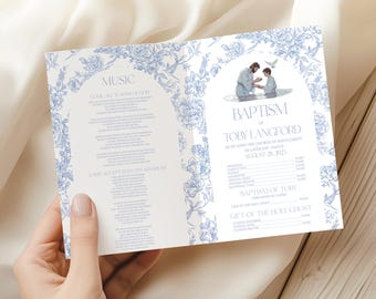 LDS Baptism Program Template, Lds Program Template, Lds Church Template, Boy Baptism Program, Lds Program Baptism Instant Download