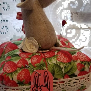 Made to Order Strawberry Field Mouse Pincushion image 4