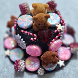 Peppermint Teddy Bear Microphone Cap for creating Magical ASMR sounds!