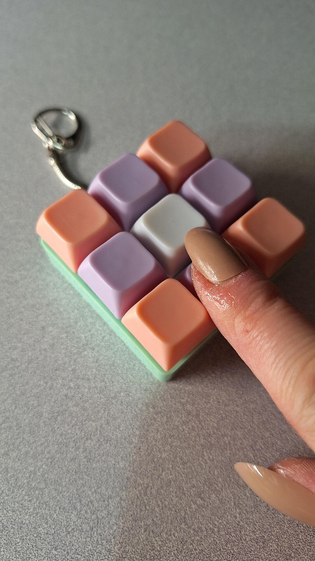 Click Fidget Keychain Custom Fidget Keychain, 9 Clicky Keys, Satisfying Widget Accessory - Etsy