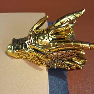 Dragon Brass Bookmark – Gold Clip for Reading, Journaling, Crafting