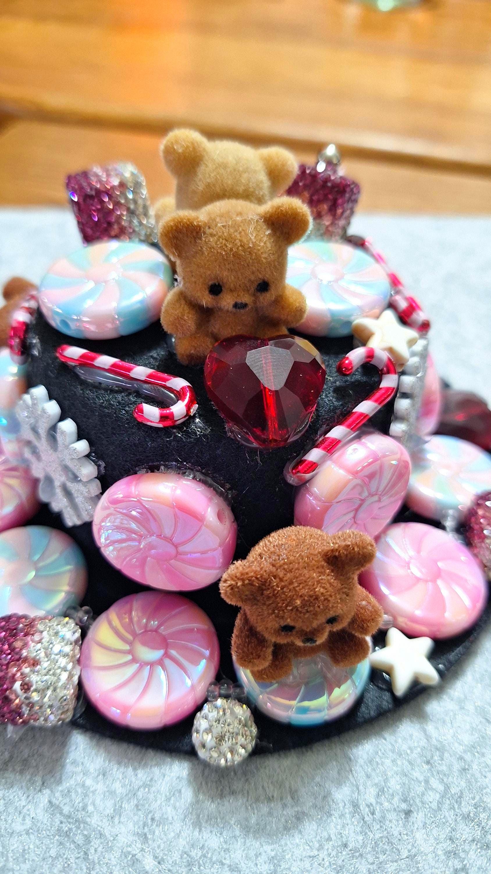 Peppermint Teddy Bear Microphone Cap for Creating Magical ASMR Sounds ...