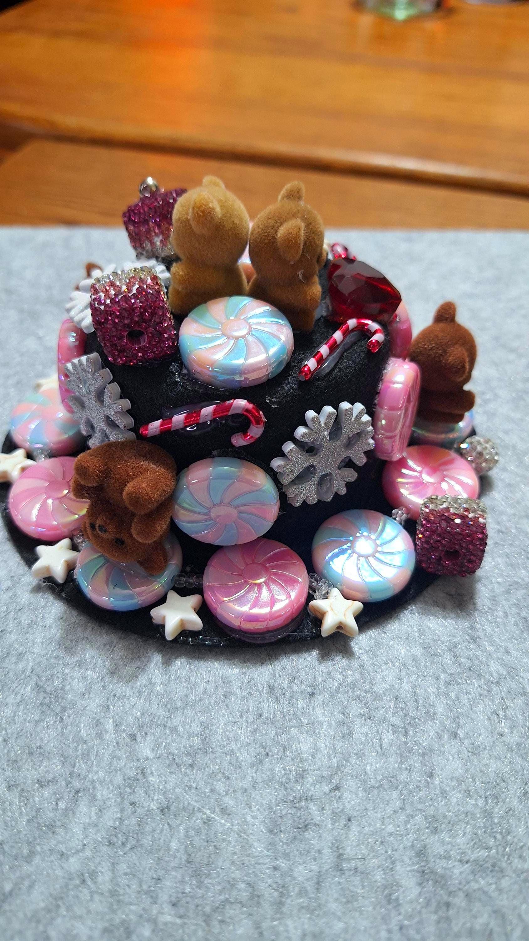 Peppermint Teddy Bear Microphone Cap for Creating Magical ASMR Sounds ...