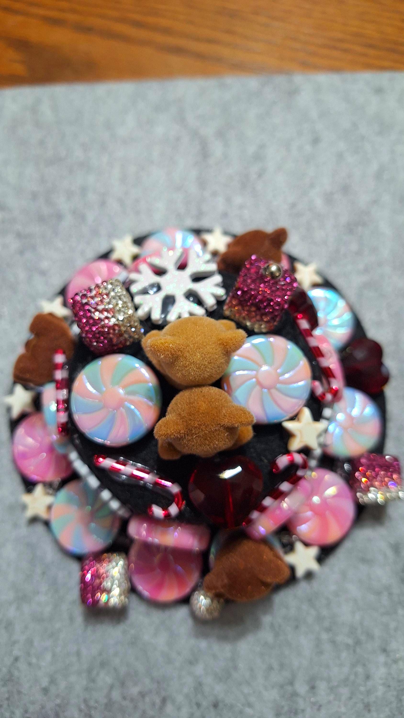 Peppermint Teddy Bear Microphone Cap for Creating Magical ASMR Sounds ...