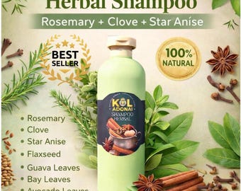 Shampoo al rosmarino per la caduta e la crescita dei capelli, 14 oz.