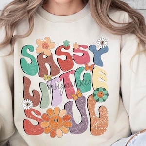 Sassy Little Soul png, Cute Girls Sublimation, Toddler Shirt Design, Funny Sassy Girl png, Digital Download