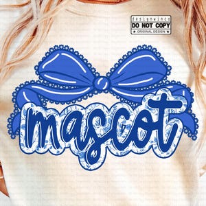 Custom Mascot PNG, Lace Coquette Bow Png, School Mascot Sublimation PNG, Big Pride Spirit Wear, Preppy School Spirit PNG, Digital Shirt File
