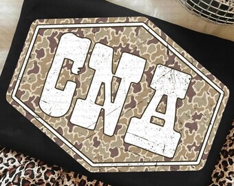 CNA Camo Png, Military CNA Sublimation, Distressed CNA Badge Png, Cna Shirt Design, Vintage Rugged Png, Digital Download File