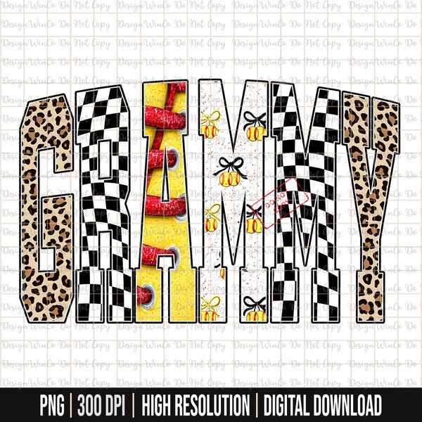 Softball Grammy PNG, Game Day Grammy PNG, Grammy Shirt Sublimation PNG, Softball Bow Png, Digital Download