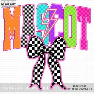 CUSTOM Mascot PNG, Retro School Spirit Pride Design, Custom Team Sublimation PNG, Cheer Shirt Mascot Png, Trendy School Digital Download