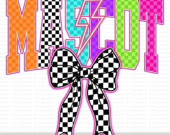CUSTOM Mascot PNG, Retro School Spirit Pride Design, Custom Team Sublimation PNG, Cheer Shirt Mascot Png, Trendy School Digital Download