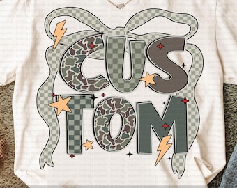Custom Mascot PNG, Personalized School Spirit Design, Retro Coquette Bow Game Day Sublimation, Cheer Mom Team Pride Shirt PNG