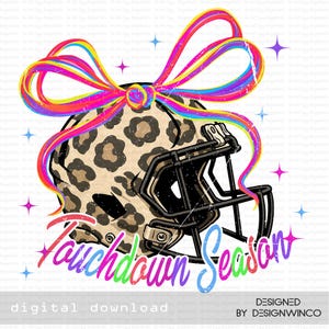Touchdown Season PNG, Football Coquette Png, Game Day Shirt Design, Football Mama Png, Fall Football Sublimation, Football Mom, Sports