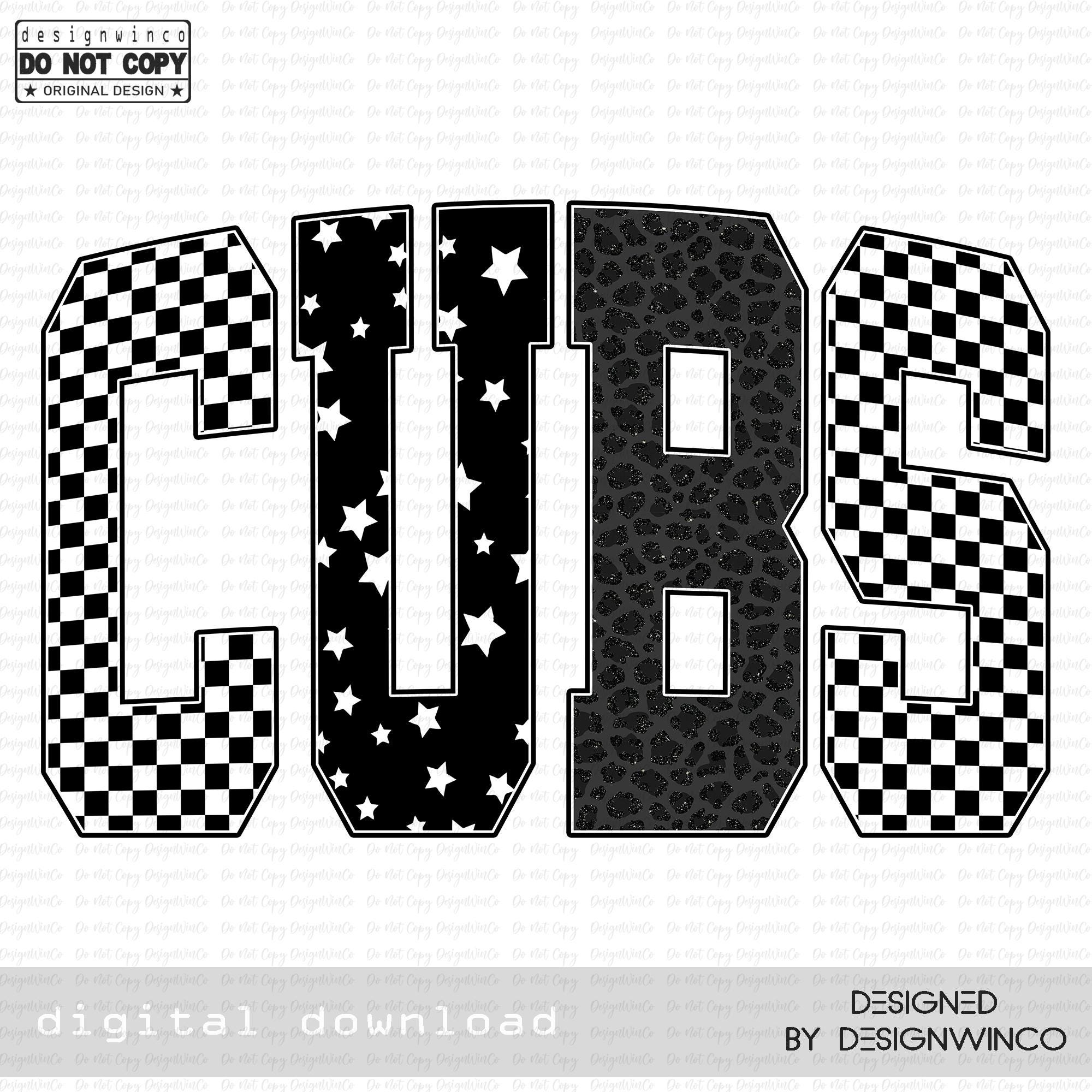 Cubs Mascot PNG, Leopard Star Checkered Varsity Letters PNG, School ...