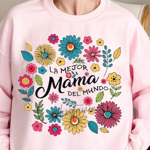Spanish Mother’s Day png, Retro Madre Sublimation png, Floral Mama png Design Download, Mother’s Day Sublimation png, Retro Mama Shirt png