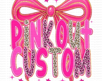 Benutzerdefiniertes Pink Out Maskottchen PNG, Brustkrebsbewusstseins-Spieltag PNG, Benutzerdefinierte Schulgeist-Shirt-Design, Jubeln und Sport Mom Sublimation PNG