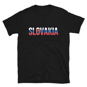 Slovakia Flag T-Shirt | Slovak Tricolor Letters Design | Cultural Pride Shirt | Slovak National Day Gift | Heritage Apparel