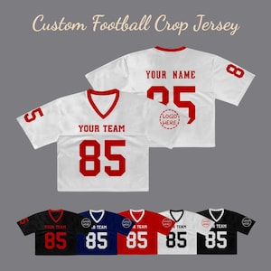 Custom Football Jersey with Name and Number – Personalized Team Shirt for Men, Women, Youth – Game Day Fan Gift, Matching Family Outfits.