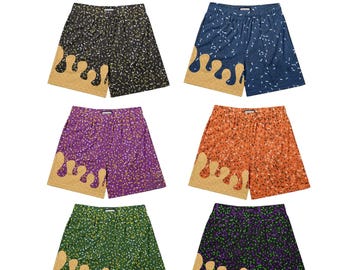 Personalized Baseball Ice Cream Drip Shorts – Custom Jersey Shorts, Youth Team Gift, Boys Baseball Sports Apparel