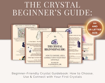 Crystal Beginner's Guide | Crystal Healing, Chakras, Manifestation (Digital eBook PDF)