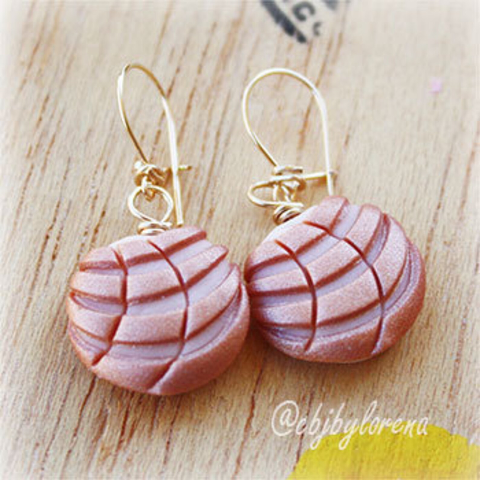 Pan Dulce Earrings Concha Earrings Gold Filled Pan Dulce Etsy