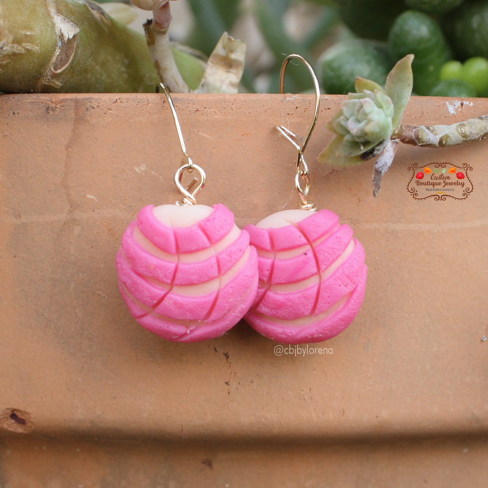 Pan Dulce Earrings Concha Earrings Gold Filled Pan Dulce Etsy