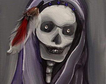 Santa Muerte Painting