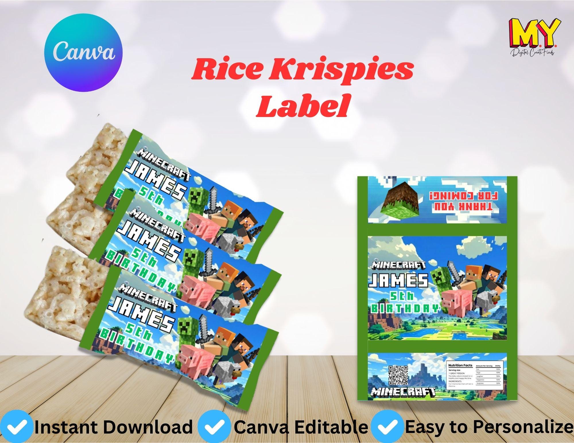 5-in-1 Printable Label Set