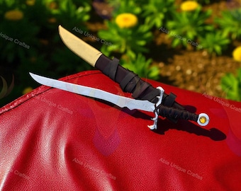 Hand Forged Fantasy Sword: Wheel of Time Inspired Longsword with scabbard