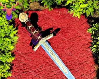 Merlin Excalibur Sword: Medieval Knight Templar Collectible - 37"