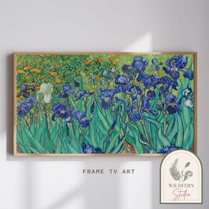 Bilderrahmen TV Art | Vintage Van Gogh Schwertlilien Malerei