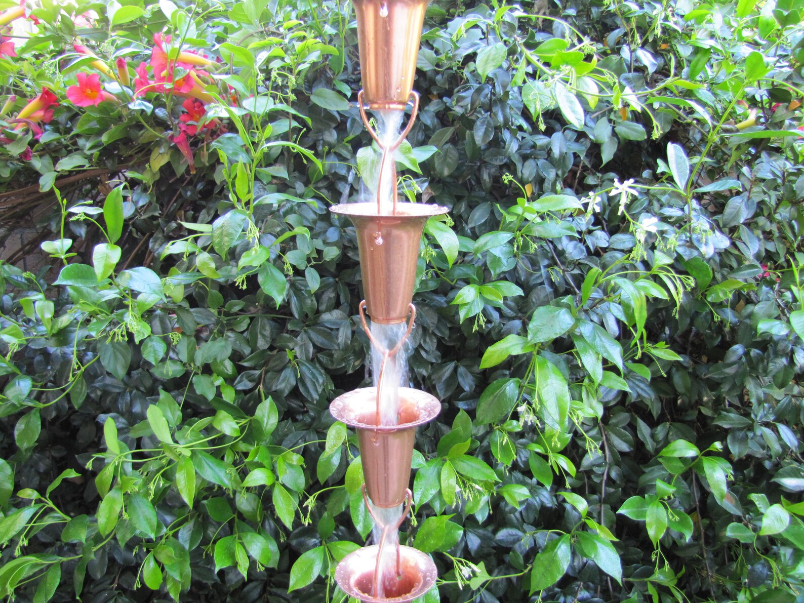 Stanwood Rain Chain Copper Rain Chain Funnel/Cup Shape 8ft Etsy