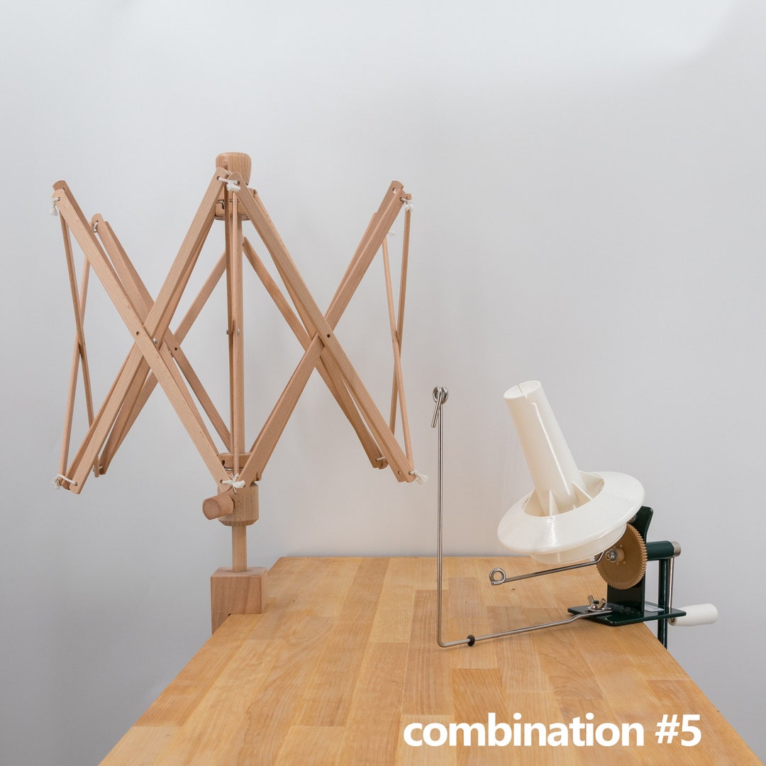 Stanwood Needlecraft Medium Umbrella Yarn Swift/large Metal Ball Winder Combination 5 Etsy