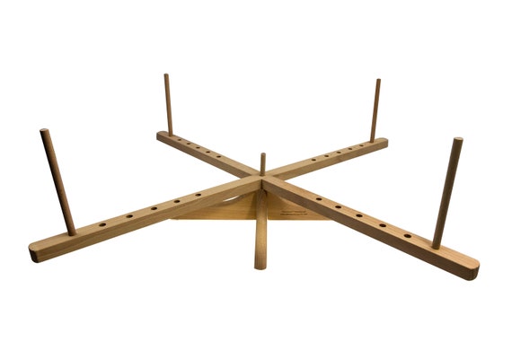 Stanwood Needlecraft Wooden Umbrella Swift Yarn Winder - Medium