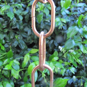 Copper Rain Chain Single Loop 8-ft