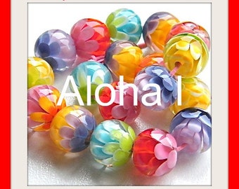 Aloha l Chrysanthemum kralen-tutorials door Caroline Dousi