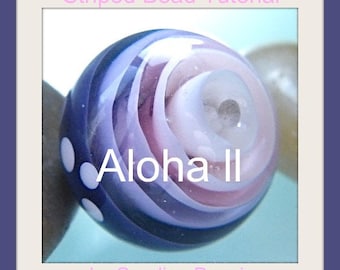 Aloha II  Striped Bead Tutorial by Caroline Dousi