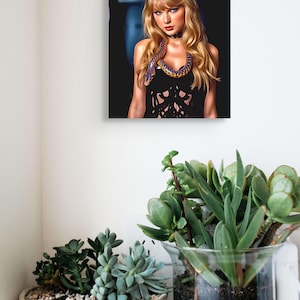 One of a kind Print of Taylor on Canvas 8x10*Rep Era Taylor *Great gift for yourself or the Swiftie in your life*