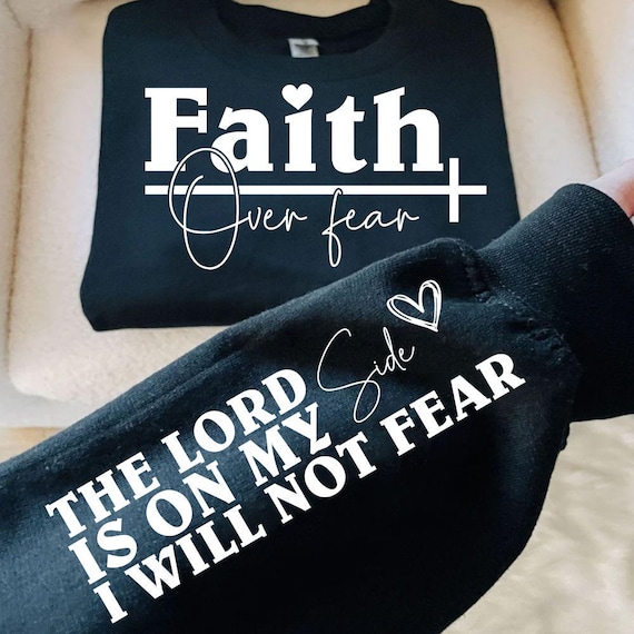 Faith Over Fear SVG, Christian Bible Quote, Shirt Design (Digital Download)