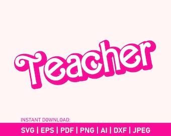 Leraar SVG, T-shirt sublimatieontwerp (digitale download)