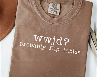 WWJD waarschijnlijk klaptafels Svg, PNG, sarcastisch christelijk shirt, christelijk geloof cadeau, religieus shirt, geloof Svg png, grappig christelijk shirt, grappig christelijk shirt