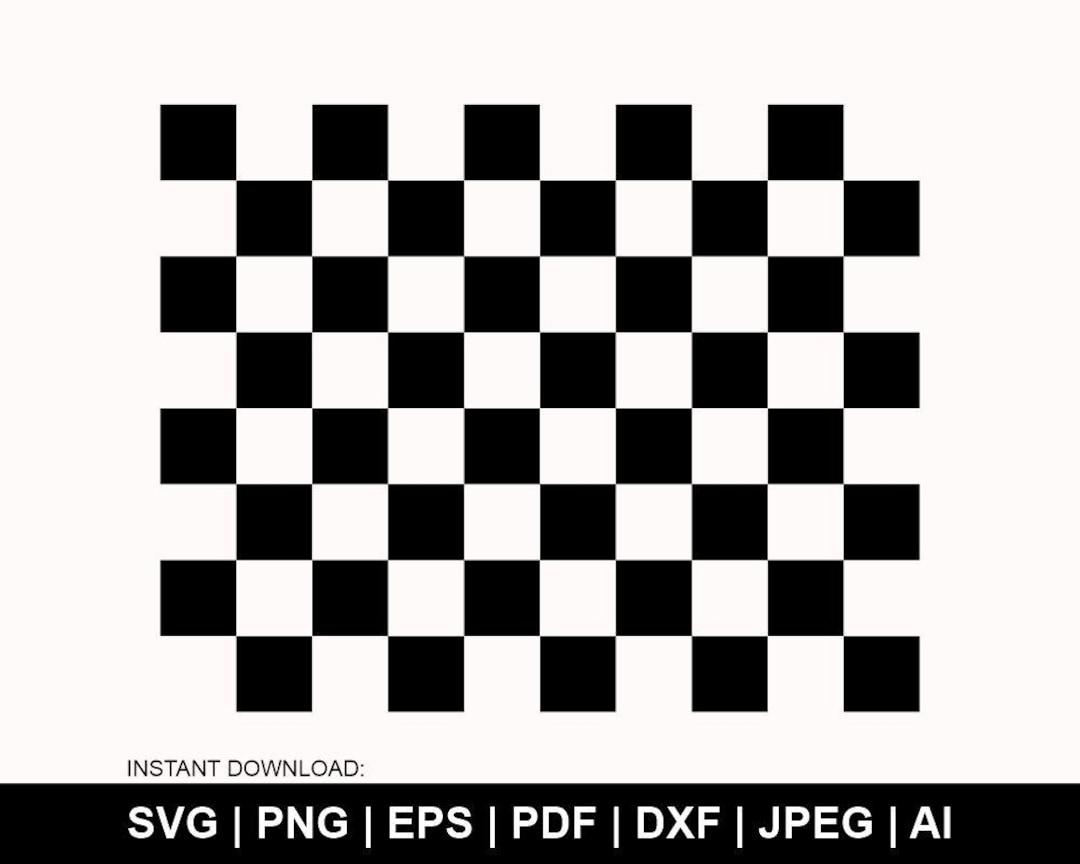 Checkered Pattern SVG, Seamless Checkerboard Design (digital Download ...