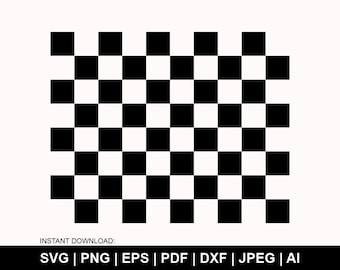 Geruit patroon SVG, naadloos dambordontwerp (digitale download)