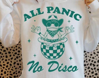All Panic No Disco Frog SVG, Funny Mental Health Design (Digital Download)