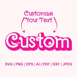 Aangepaste Babe Svg, aangepaste naam, roze Svg, aanpassen/gepersonaliseerde tekst Svg, prinses Svg, PNG, gesneden bestanden, Cricut, silhouet, digitaal