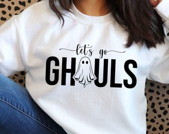 Let's Go Ghouls Halloween SVG: Geist T-Shirt Design (Digital Download