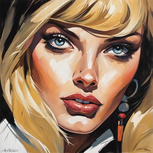 Blonde Bombshell Art
