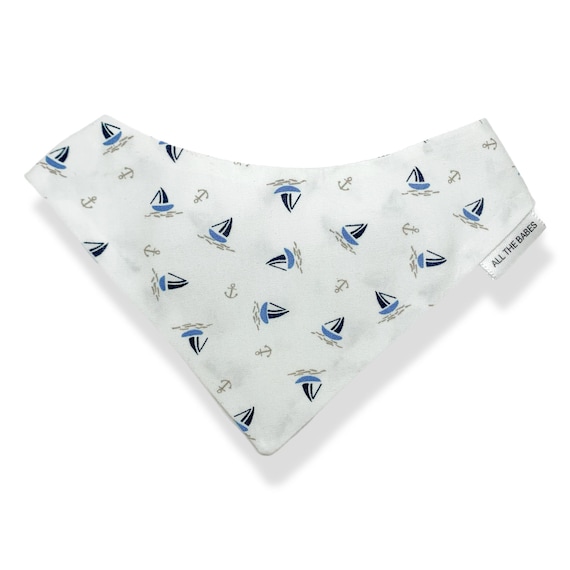 Upcycled Fabric, Petite Scrunchie Dog Bandana, pullover style with elastic neck. Made from high quality mens dress shirts. Handmade in USA.