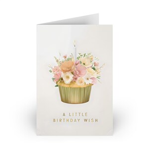 Florale Geburtstagskarten, elegante Geburtstagswünsche, 10er- oder 10er-Set, Feiern mit Stil, perfekt für Sie