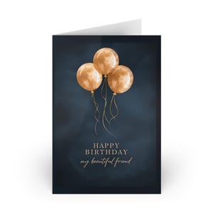 Cartes de voeux d'anniversaire élégantes | Lot de 1 ou 10 | Parfait pour les amis, les étapes importantes, les célébrations, la touche personnelle, les cadeaux uniques